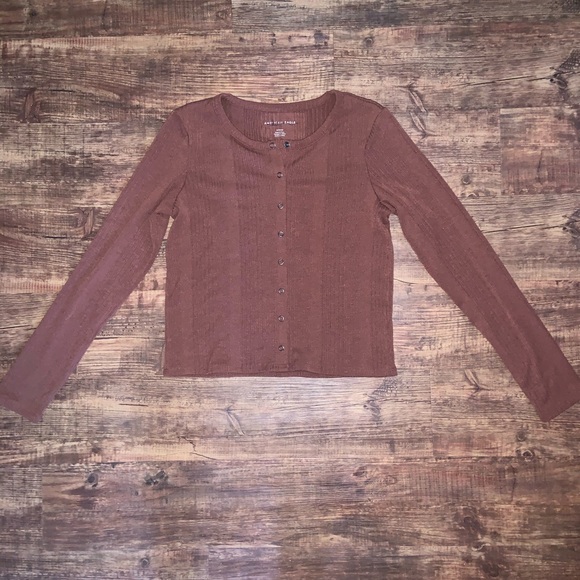 Brown American Eagle Button Down - Picture 1 of 4